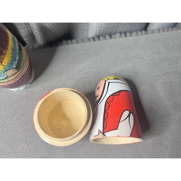 Russian Nesting Dolls Lot Women Man Chef Handpainted Mixed - Picture 6 of 16